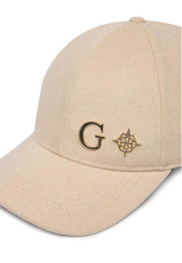 Guess Czapka z daszkiem AW5471 POL01 Beżowy. Kolor: beżowy. Materiał: wełna