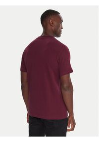 Karl Lagerfeld - KARL LAGERFELD T-Shirt 755032 554221 Bordowy Regular Fit. Typ kołnierza: dekolt w karo. Kolor: czerwony. Materiał: bawełna #5