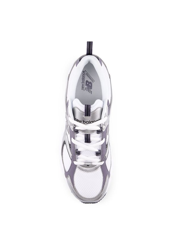 Buty unisex New Balance U4086LR – białe. Kolor: biały. Materiał: materiał, syntetyk. Szerokość cholewki: normalna. Sezon: lato. Sport: turystyka piesza