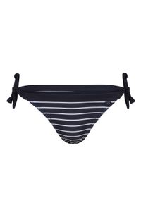 Regatta - Dół Od Bikini Damski W Paski Flavia String. Kolor: biały, niebieski, wielokolorowy. Wzór: paski