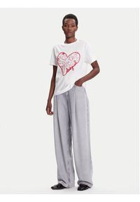 Desigual T-Shirt Roma 25WWTK50 Biały Regular Fit. Kolor: biały. Materiał: bawełna #5