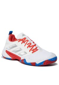Adidas - adidas Buty Barricade Tennis Shoes ID1550 Biały. Kolor: biały. Materiał: materiał #4
