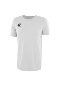 Koszulka piłkarska dla dzieci LOTTO JR DELTA TEE. Kolor: biały. Sport: piłka nożna
