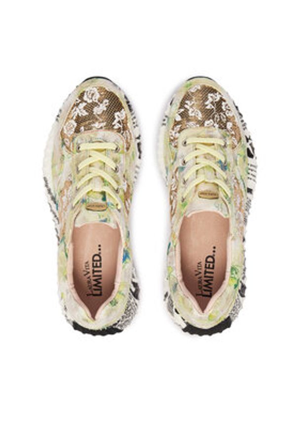 Laura Vita Sneakersy Burton 05 Kolorowy. Materiał: skóra. Wzór: kolorowy