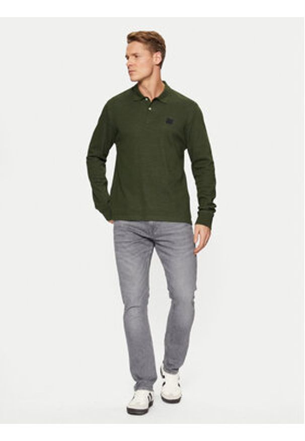 s.Oliver Polo 2153475 Zielony Regular Fit. Typ kołnierza: polo. Kolor: zielony. Materiał: bawełna