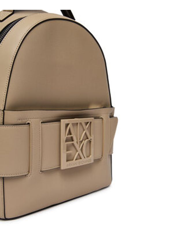 Armani Exchange Plecak XW001204 AF13672 U6223 Beżowy. Kolor: beżowy. Materiał: skóra