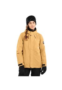 SIROKO - Kurtka snowboardowa damska W4-W Graupel. Kolor: beżowy. Sport: snowboard #1