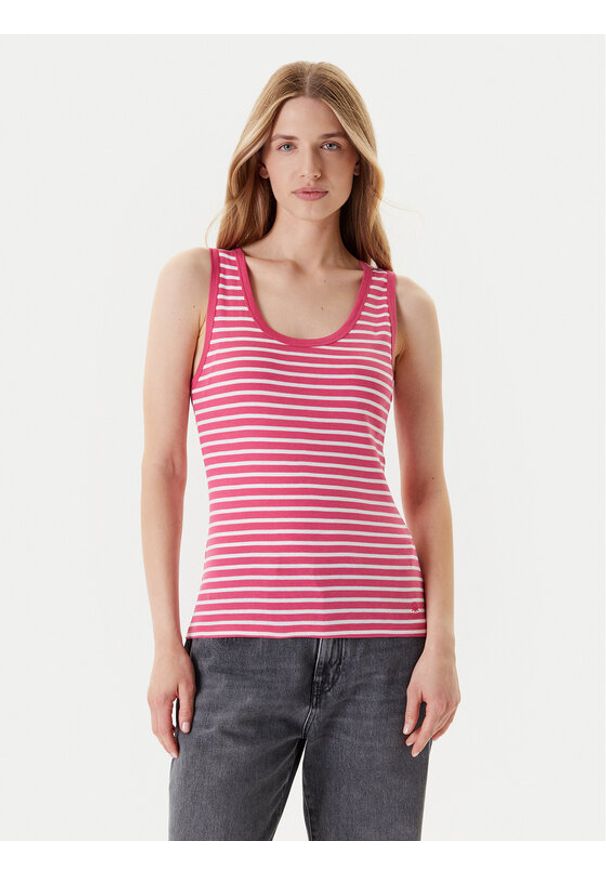 United Colors of Benetton - United Colors Of Benetton Top 30YSDH010 Różowy Regular Fit. Kolor: różowy. Materiał: bawełna