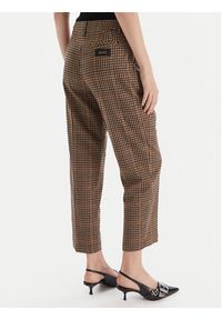 Liu Jo Spodnie materiałowe MF5157 T4335 P9002 Brązowy Regular Fit. Kolor: brązowy. Materiał: syntetyk