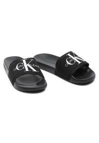 Calvin Klein Jeans Klapki Slide Monogram Co YM0YM00061 Czarny. Kolor: czarny. Materiał: materiał #3