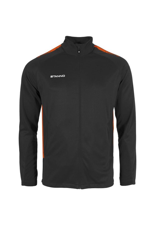 STANNO - Dziecięca bluza dresowa z zamkiem błyskawicznym Stanno First. Kolor: czarny, pomarańczowy, wielokolorowy. Materiał: dresówka