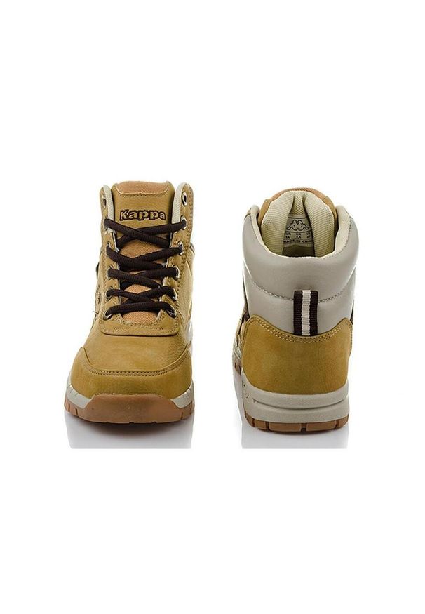 Buty do chodzenia dla dzieci Kappa Bright Mid Beige. Wysokość cholewki: za kostkę. Zapięcie: sznurówki. Kolor: żółty. Materiał: tkanina, materiał, syntetyk. Szerokość cholewki: normalna. Sport: turystyka piesza