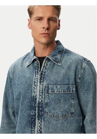 BOSS Kurtka jeansowa Luney BO 50566465 Niebieski Regular Fit. Kolor: niebieski. Materiał: bawełna #3
