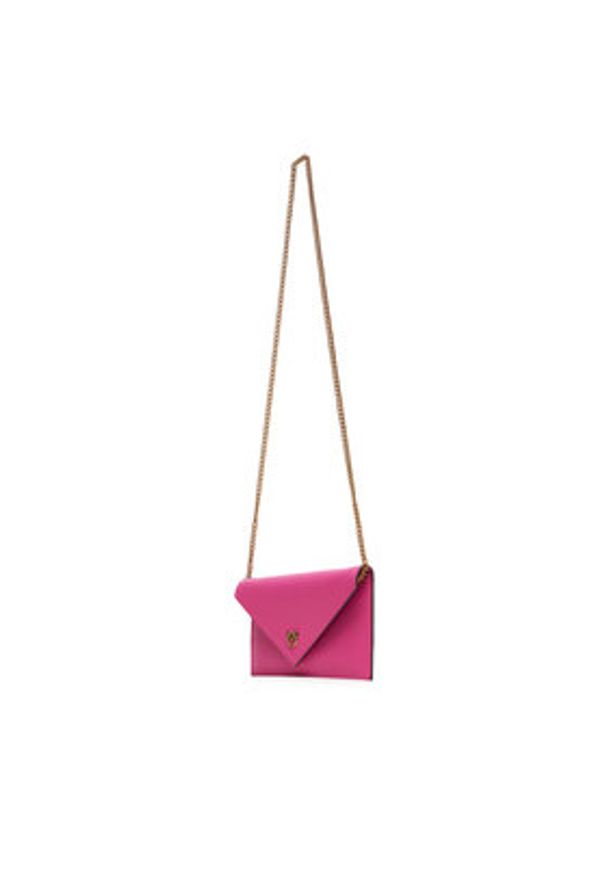 Pinko - PINKO Torebka Flat Purse Mini AI 25-26 PCPL 105347 A0F1 Różowy. Kolor: różowy. Materiał: skórzane