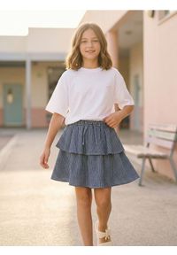 Sinsay - Spódnica mini z ozdobnymi falbanami - wielobarwny. Długość: mini #1