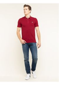 Lacoste Polo PH4012 Bordowy Slim Fit. Typ kołnierza: polo. Kolor: czerwony. Materiał: bawełna #2