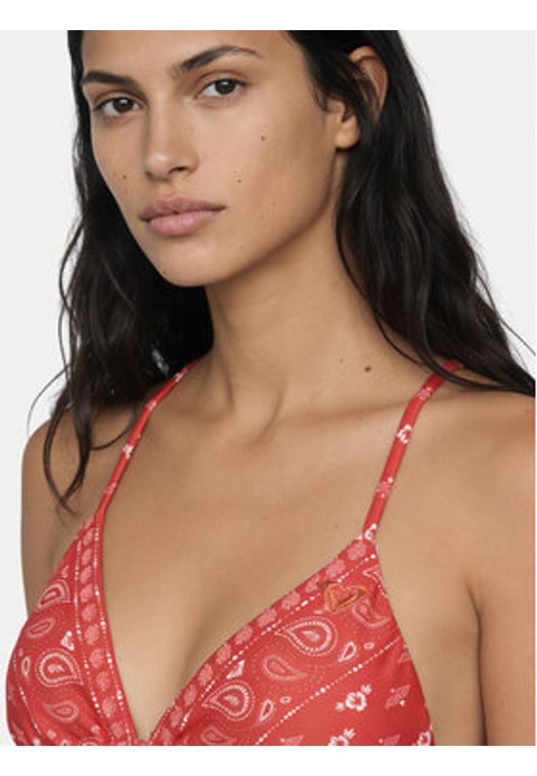 Roxy Góra od bikini Beach Bandana ERJX305723 Czerwony. Kolor: czerwony. Materiał: syntetyk
