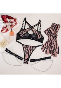 Intica - Komplet bielizny z rękawiczkami na specjalne okazje Luvenia. Kolor: wielokolorowy. Materiał: materiał #1