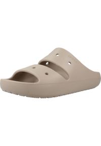 Crocs - Sandały CROCS CLASSIC SANDAL V2 Jasnobrązowy. Kolor: beżowy, wielokolorowy, brązowy. Materiał: guma #1