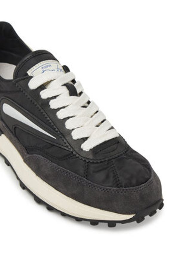 D.A.T.E. Sneakersy Athleta W421-AT-NY Czarny. Kolor: czarny. Materiał: zamsz, skóra