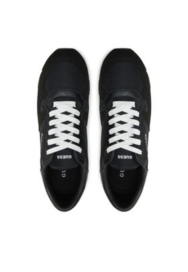 Guess Sneakersy Tresa FMPALC ELE12 Czarny. Kolor: czarny. Materiał: skóra