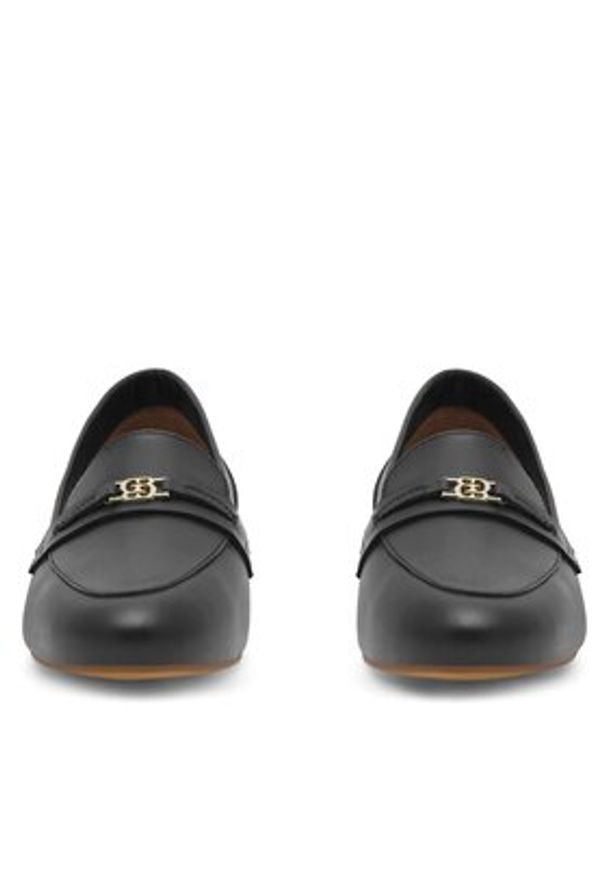 Gino Rossi - GINO ROSSI Loafersy AMBER-23453PE Czarny. Kolor: czarny. Materiał: skóra