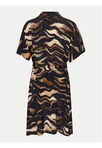 Kaffe Sukienka koszulowa Laila 10508523 Czarny Regular Fit. Kolor: czarny. Materiał: wiskoza. Typ sukienki: koszulowe