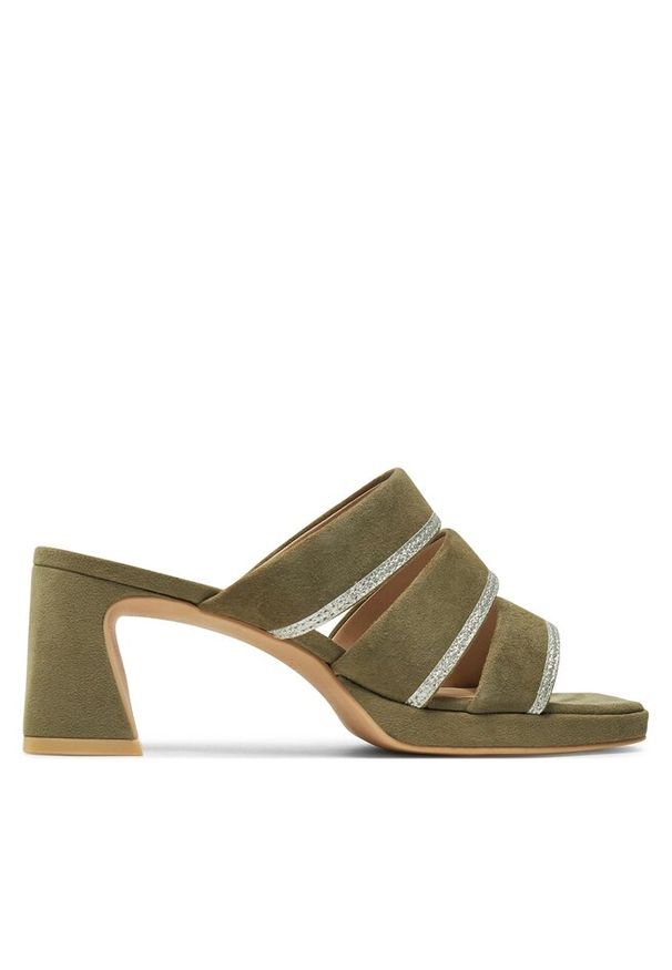 Klapki Caprice. Kolor: brązowy