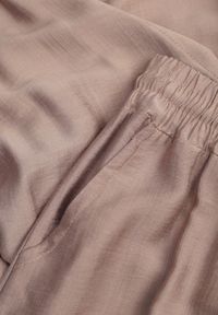 Renee - Beżowy Wiskozowy Komplet na Lato Wiązana Kopertowa Bluzka i Spodnie Wide Leg Godalle. Kolor: beżowy. Materiał: wiskoza #7