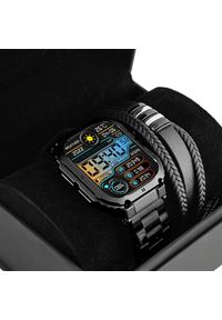 Smartwatch Gravity Zestaw męski zegarek SMARTWATCH GRAVITY LUTON GT6-2 + bransoletka Pacific. Rodzaj zegarka: smartwatch