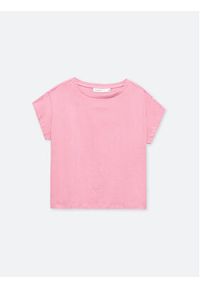 Americanos T-Shirt Houston Różowy Relaxed Fit. Kolor: różowy. Materiał: bawełna #5