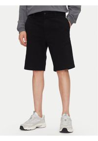 Hugo - HUGO Szorty materiałowe Dante242 50510605 Czarny Regular Fit. Kolor: czarny. Materiał: bawełna