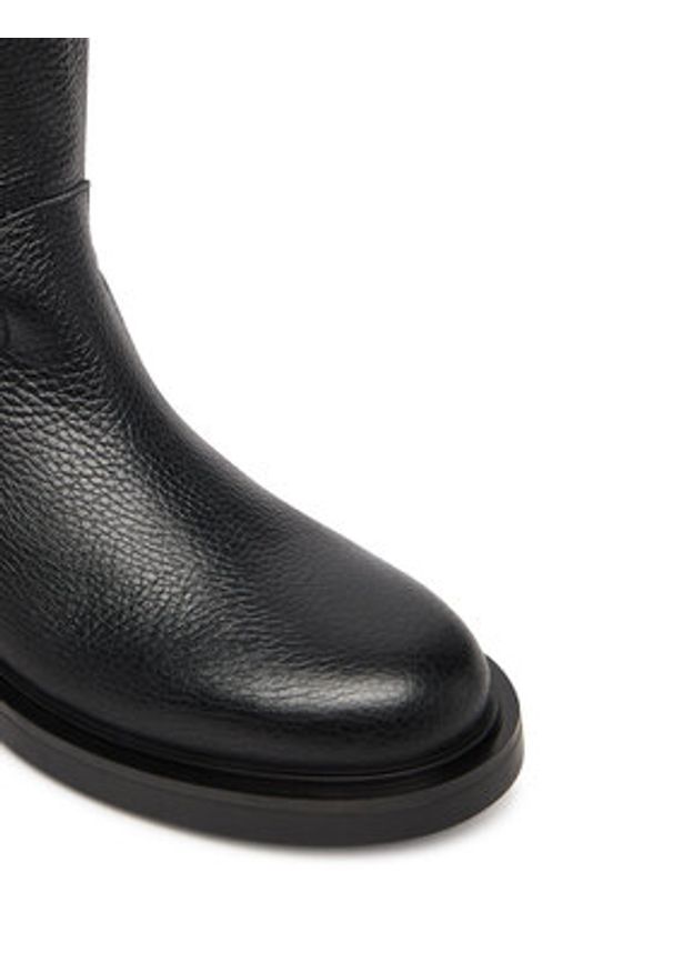 Pollini Oficerki SA26083G0NTD0000 Czarny. Kolor: czarny. Materiał: skóra