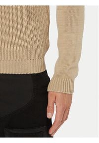 Aeronautica Militare Sweter 262MA1571UL00409 Beżowy Regular Fit. Kolor: beżowy. Materiał: bawełna #3