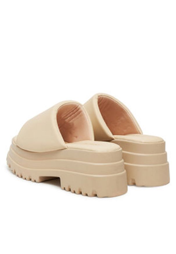 DeeZee Klapki 8602-1A Écru. Materiał: materiał