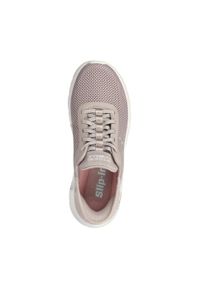skechers - Damskie GO WALK FLEX GRAND ENTRY Slip-On Taupe. Zapięcie: bez zapięcia. Kolor: brązowy. Materiał: materiał