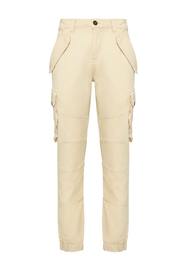 Alpha Industries Spodnie materiałowe Combat 126215 Écru Slim Fit. Materiał: bawełna
