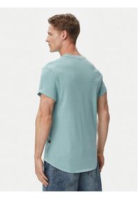G-Star RAW - G-Star Raw T-Shirt Lash D16396-2653 Turkusowy Regular Fit. Kolor: turkusowy. Materiał: bawełna #3