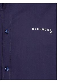 Richmond X Koszula Liddo UMP24230CA Granatowy Slim Fit. Kolor: niebieski. Materiał: bawełna