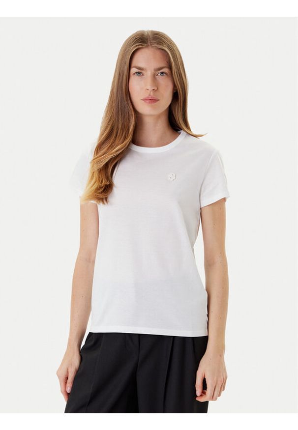 BOSS T-Shirt Eventsa8 50545671 Biały Slim Fit. Kolor: biały. Materiał: bawełna