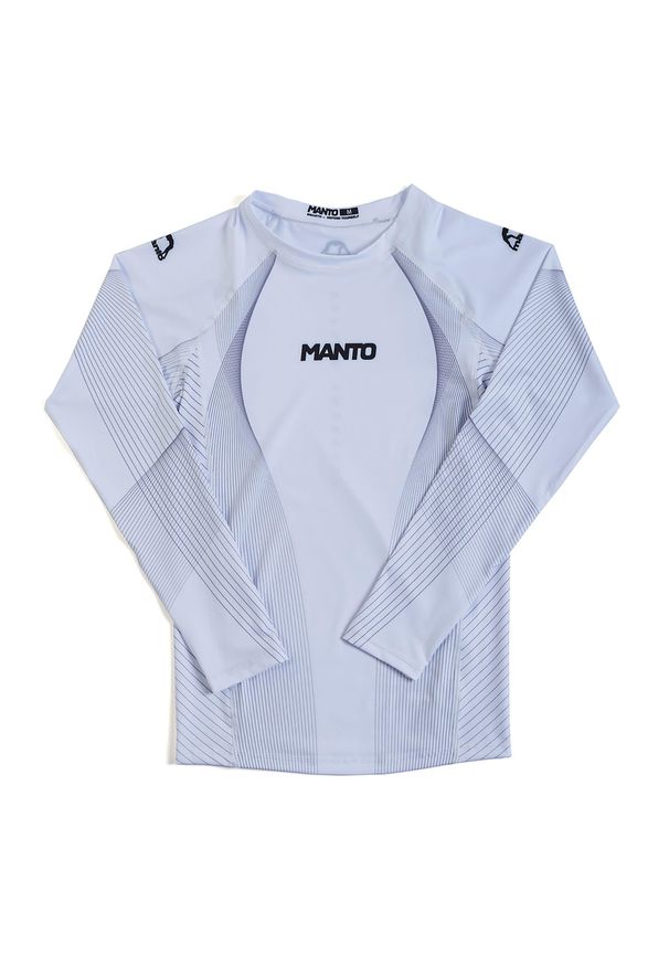 Rashguard longsleeve męski MANTO FLOW. Kolor: biały. Długość rękawa: długi rękaw