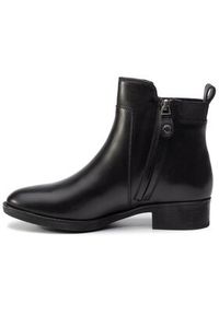 Geox Botki D Felicity G D94G1G 00043 C9999 Czarny. Kolor: czarny. Materiał: skóra