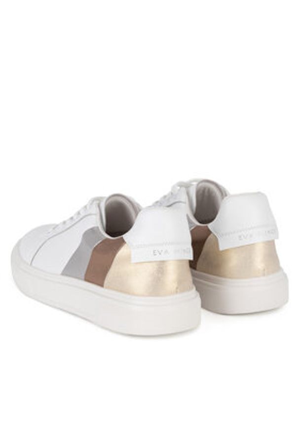 Eva Minge Sneakersy NOEMIE-01 Biały. Kolor: biały. Materiał: skóra