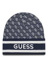 Guess Czapka W4BZ21 Z3JD2 Granatowy. Kolor: niebieski. Materiał: poliester, materiał
