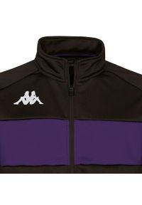 Kurtka z dresu Kappa Dacone. Kolor: czarny, fioletowy, wielokolorowy. Materiał: dresówka. Sport: fitness #2