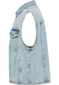 Mustang - MĘSKA KAMIZELKA JENSOWA MUSTANG Florida Vest Denim Blue 1015160 5000 212. Materiał: denim #6