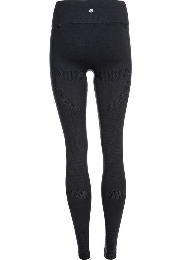 ENDURANCE - Legginsy do jogi Athlecia Nagar Seamless. Kolor: czarny. Materiał: poliester, nylon. Sport: joga i pilates