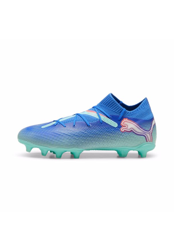 Puma - Buty piłkarskie unisex PUMA FUTURE 7 PRO FG/AG. Kolor: wielokolorowy, niebieski, zielony. Sport: piłka nożna