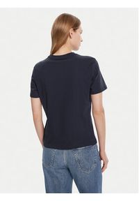 Calvin Klein Jeans T-Shirt Classic Monologo LV047D873G Granatowy Regular Fit. Kolor: niebieski. Materiał: bawełna #5