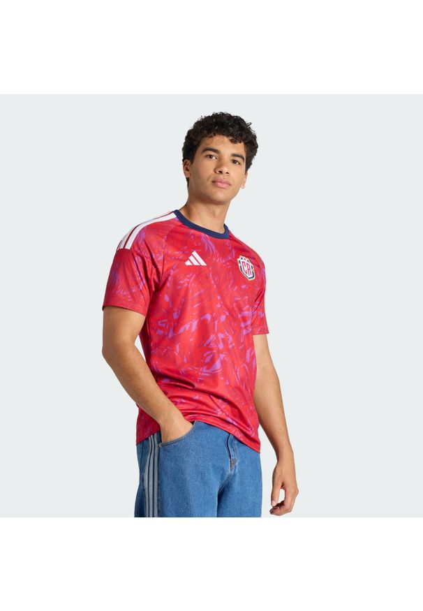 Adidas - Koszulka Costa Rica 26 Home. Kolor: czerwony. Materiał: materiał. Technologia: ClimaCool (Adidas). Sport: piłka nożna